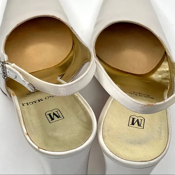 Bruno Magli Chablis White Crystal Ankle Dress Shoe - Picture 9 of 14